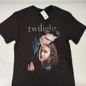 Twilight Graphic Tee Movie Promo Lionsgate Modern Unisex Large Black T-Shirt